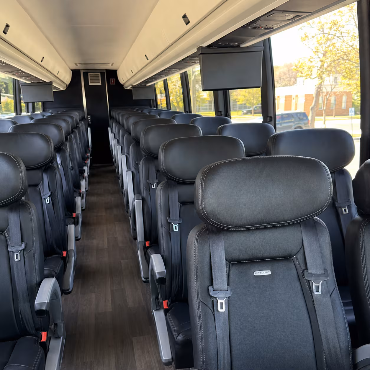 mount pleasant charter bus interior